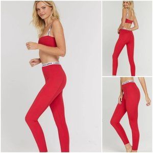 SPIRITUAL GANGSTER red Saya leggings large NEW